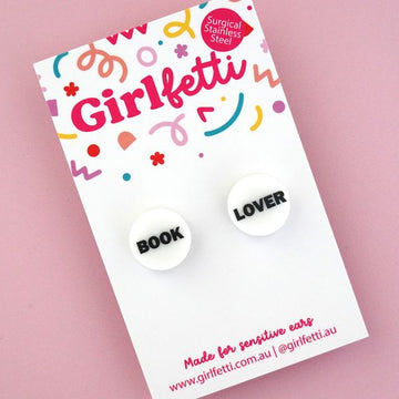Book Lover Book Week Teacher Stud Earrings