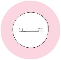 Acrylic brooches and pins