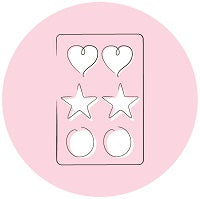 Acrylic stud earring pack