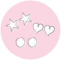 Multi deal acrylic stud earrings