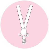 Teacher fabric lanyards