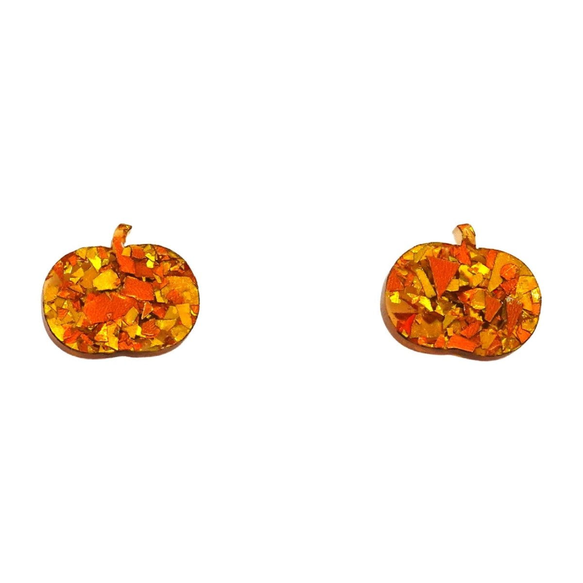 Halloween pumpkin acrylic stud earring