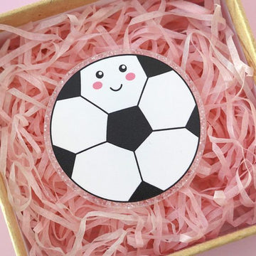 Soccer Ball Physical Education Sport Teacher Acrylic Brooch